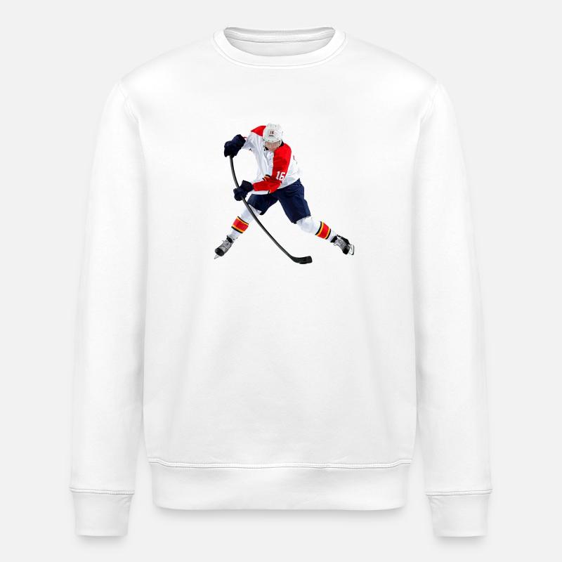 Eishockey - Stanley/Stella Unisex Bio-Sweatshirt ROLLER - Weiß