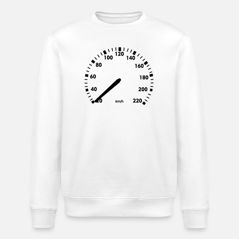 Tacho Autostillstand - Stanley/Stella Unisex Bio-Sweatshirt ROLLER - Weiß