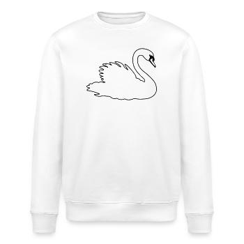 Cygne transparent - Sweat bio ROLLER Stanley/Stella Unisexe - blanc - Devant - Nik (191cm)