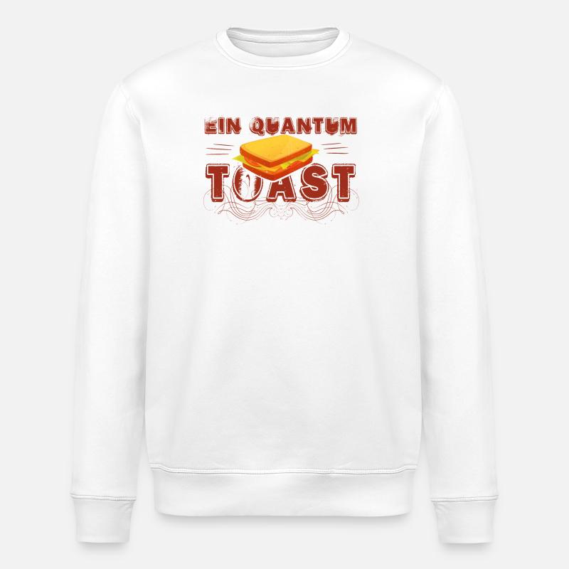Ein Quantum Toast - Stanley/Stella Unisex Bio-Sweatshirt ROLLER - Weiß