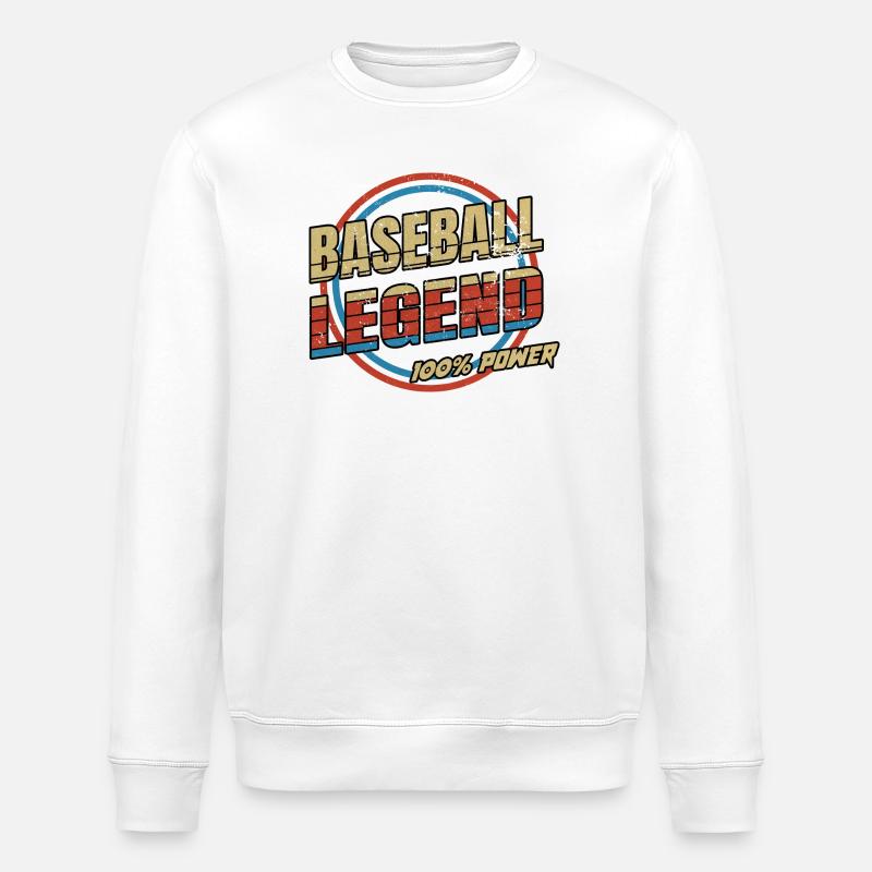 Légende du baseball - Sweat bio ROLLER Stanley/Stella Unisexe - blanc