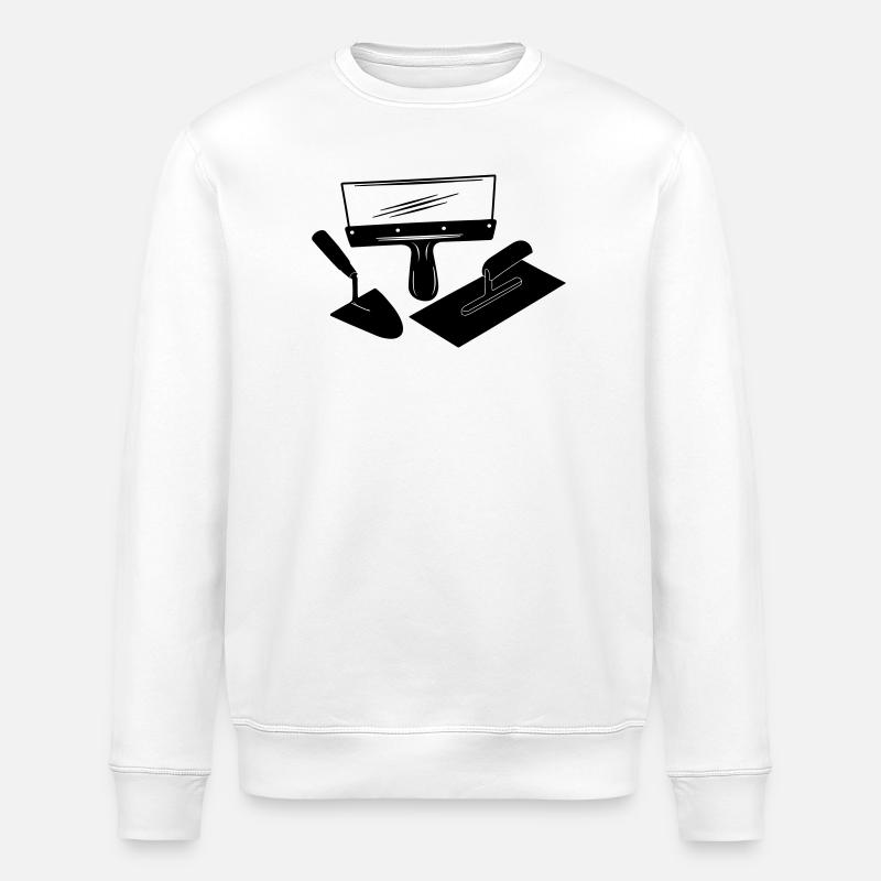 Stucadoors tools - Stanley/Stella ROLLER Unisex Organic Sweatshirt - white