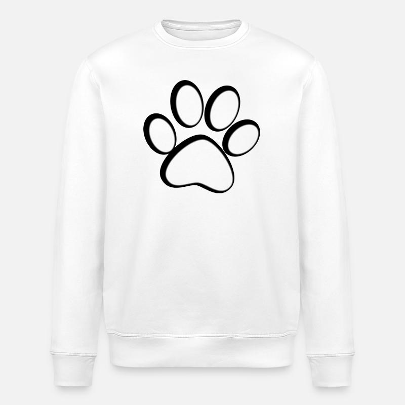 Katzenpfötchen - Stanley/Stella Unisex Bio-Sweatshirt ROLLER - Weiß