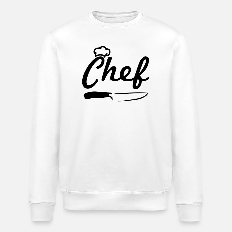 Chef V2 - Stanley/Stella ROLLER Unisex Organic Sweatshirt - white
