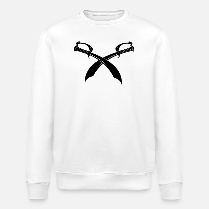 Schwerter gekreuzt - Stanley/Stella Unisex Bio-Sweatshirt ROLLER - Weiß
