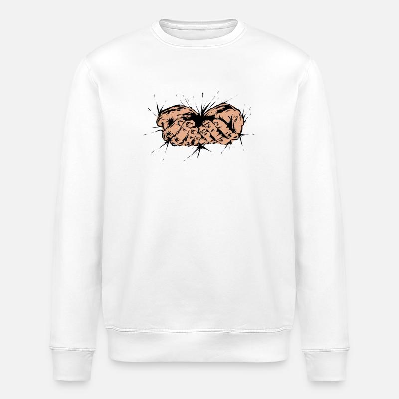 Poverty - Stanley/Stella ROLLER Unisex Organic Sweatshirt - white