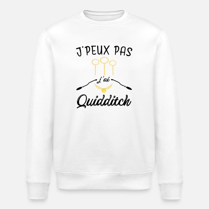 j'peux pas j ai quidditch - Sweat bio ROLLER Stanley/Stella Unisexe - blanc