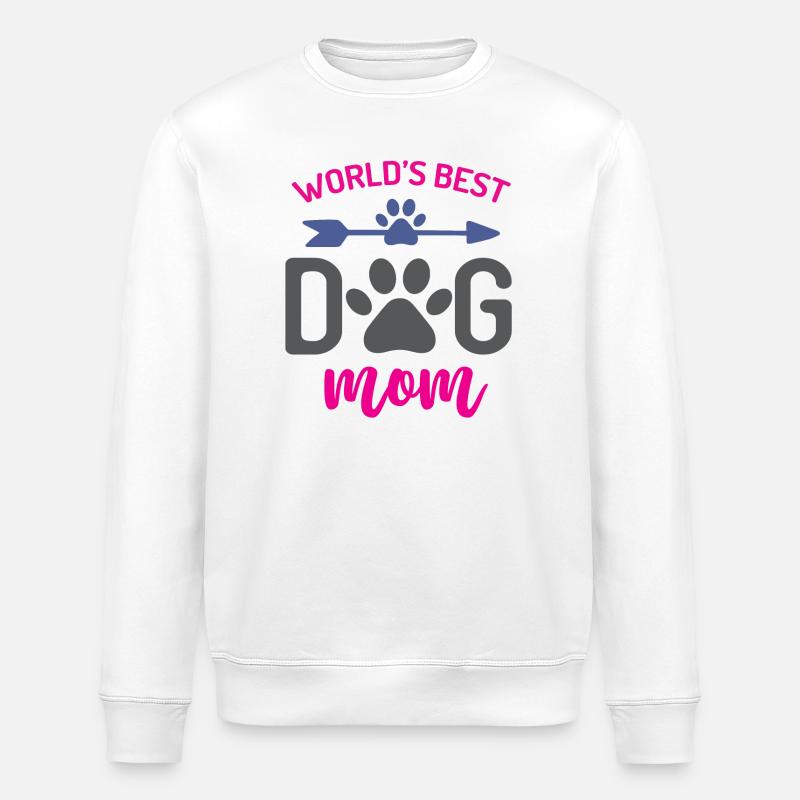 Die beste Hundemutter der Welt - Stanley/Stella Unisex Bio-Sweatshirt ROLLER - Weiß