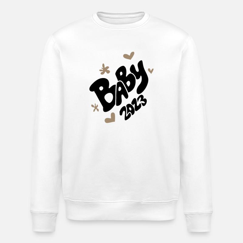 Bébé 2023 - Naissance Enceinte 2023 Grossesse - Sweat bio ROLLER Stanley/Stella Unisexe - blanc