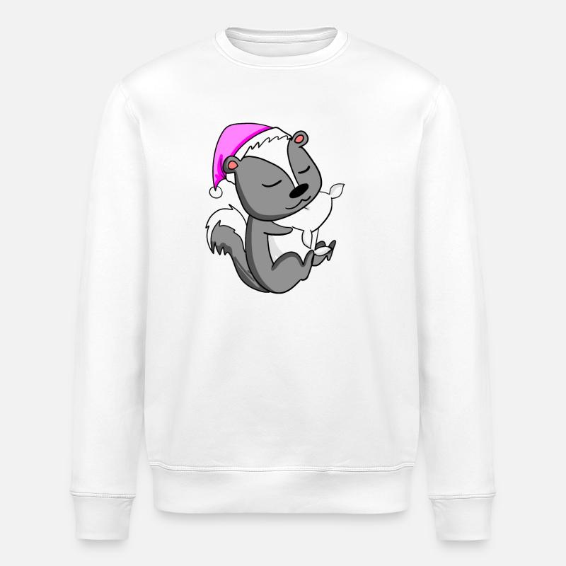 Stinktier - Stanley/Stella Unisex Bio-Sweatshirt ROLLER - Weiß