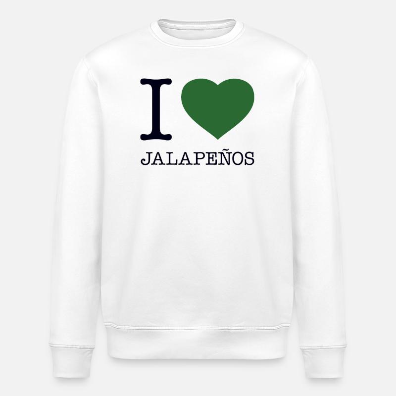 J’ADORE JALAPENOS - Sweat bio ROLLER Stanley/Stella Unisexe - blanc