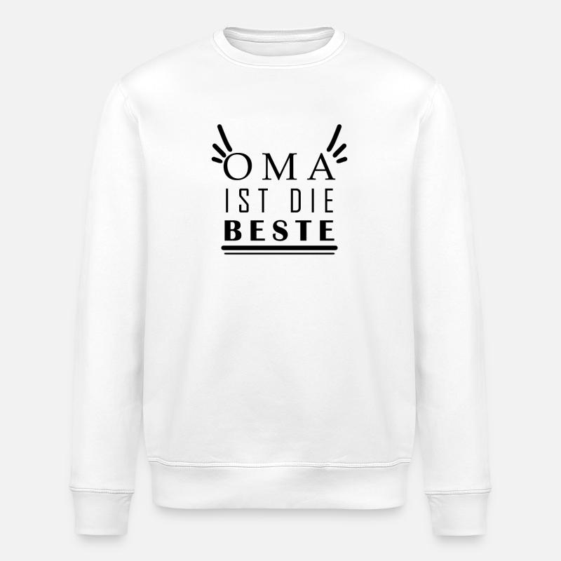 Oma ist die Beste - Stanley/Stella Unisex Bio-Sweatshirt ROLLER - Weiß
