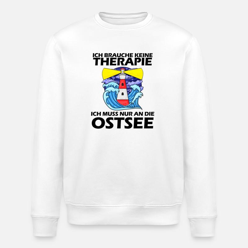 Ostsee Urlaub - Stanley/Stella Unisex Bio-Sweatshirt ROLLER - Weiß