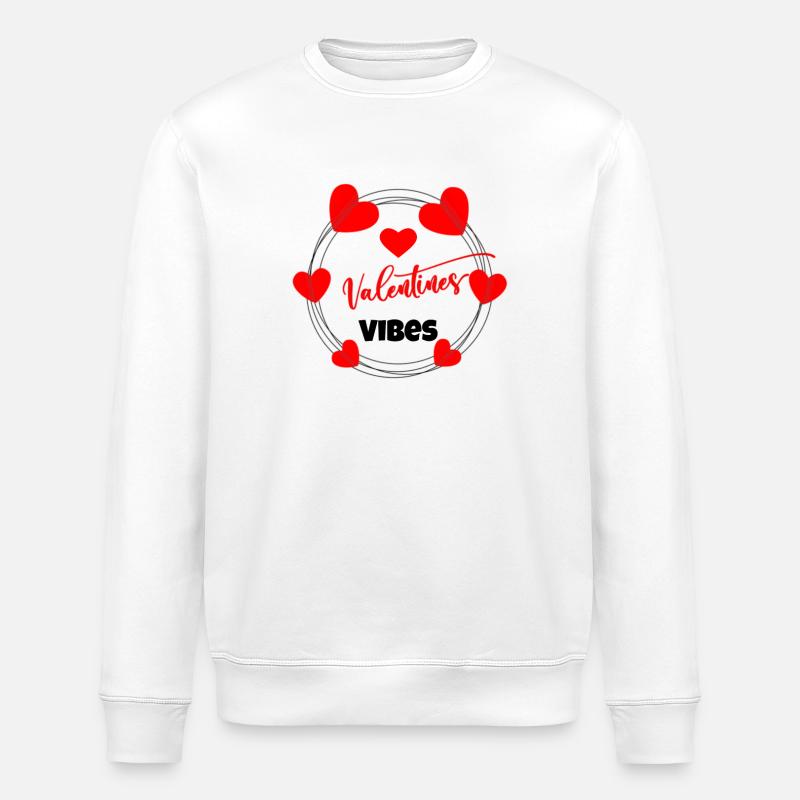 Saint-Valentin, Saint-Valentin, Saint-Valentin - Sweat bio ROLLER Stanley/Stella Unisexe - blanc
