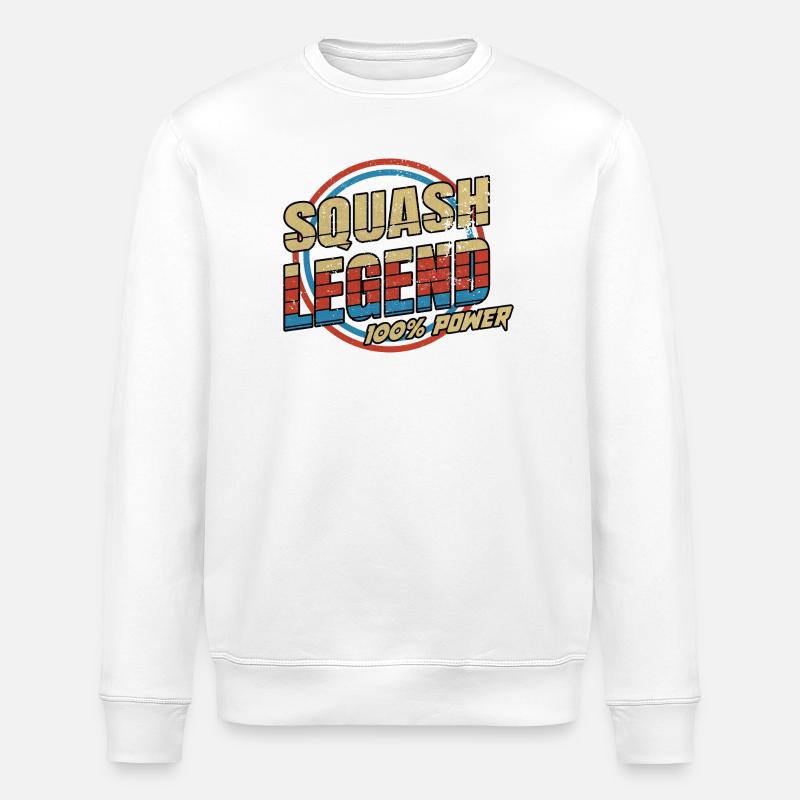 Squash legend - Stanley/Stella ROLLER Unisex Organic Sweatshirt - white