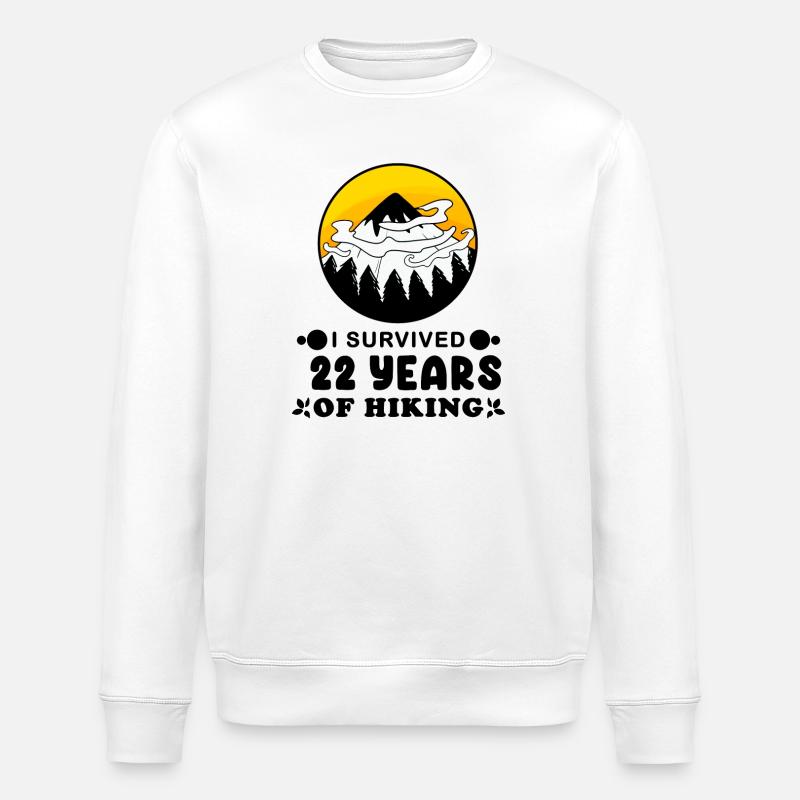 22ème anniversaire Wanderer 22 ans - Sweat bio ROLLER Stanley/Stella Unisexe - blanc