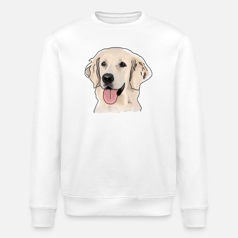 Golden Retriever - Stanley/Stella Unisex Bio-Sweatshirt ROLLER - Weiß