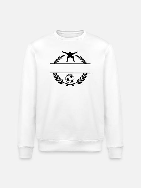 Football 1 - Stanley/Stella ROLLER Unisex Organic Sweatshirt - white