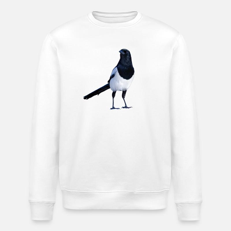 Pica pica - Stanley/Stella Unisex Bio-Sweatshirt ROLLER - Weiß