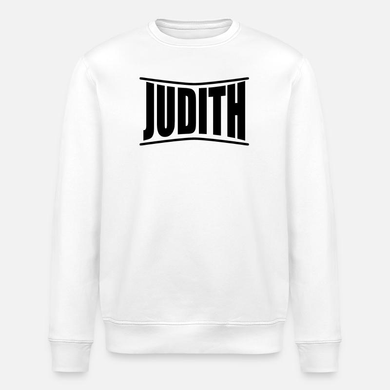 T-Shirt Judith T-Shirt Geschenkidee - Stanley/Stella Unisex Bio-Sweatshirt ROLLER - Weiß