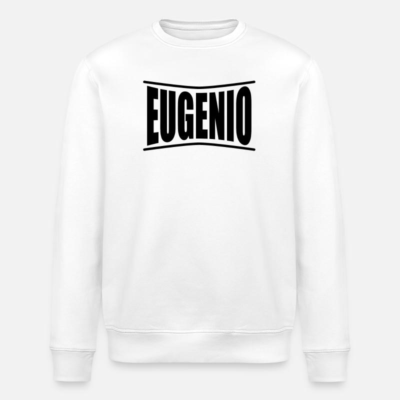 t-shirt Eugenio t-shirt gift idea - Stanley/Stella ROLLER Unisex Organic Sweatshirt - white