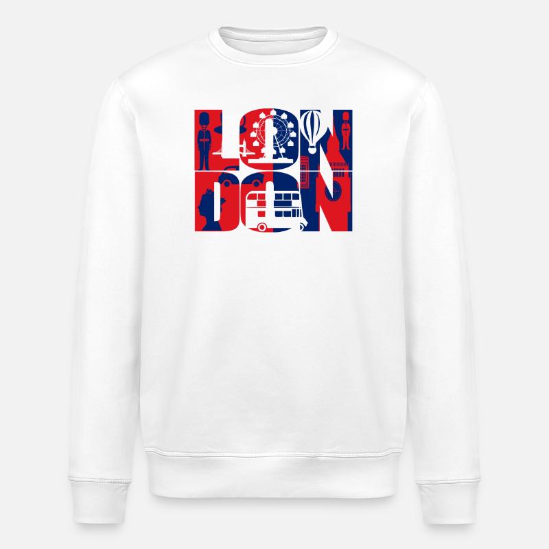 London - Stanley/Stella Unisex Bio-Sweatshirt ROLLER - Weiß