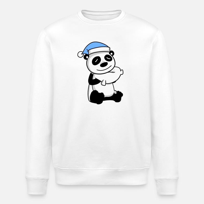 Panda - Sweat bio ROLLER Stanley/Stella Unisexe - blanc