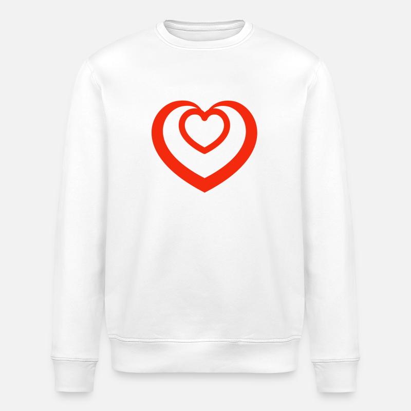 Saint-Valentin, Saint-Valentin, Saint-Valentin - Sweat bio ROLLER Stanley/Stella Unisexe - blanc