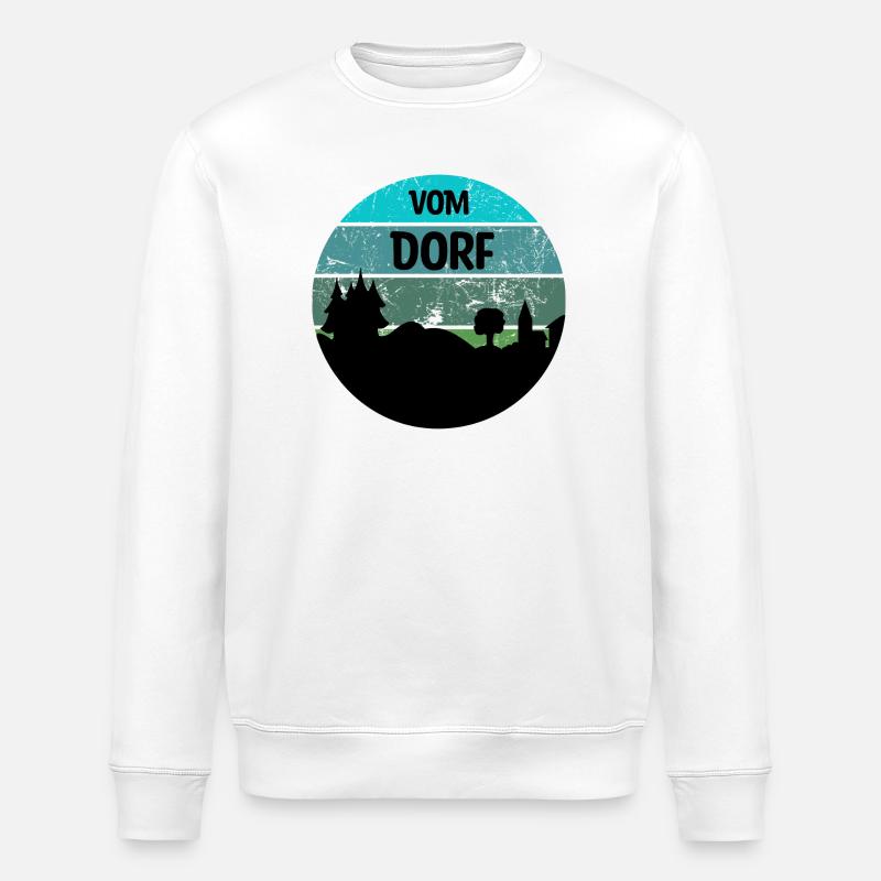 Dorf / Dorfkind - Stanley/Stella Unisex Bio-Sweatshirt ROLLER - Weiß