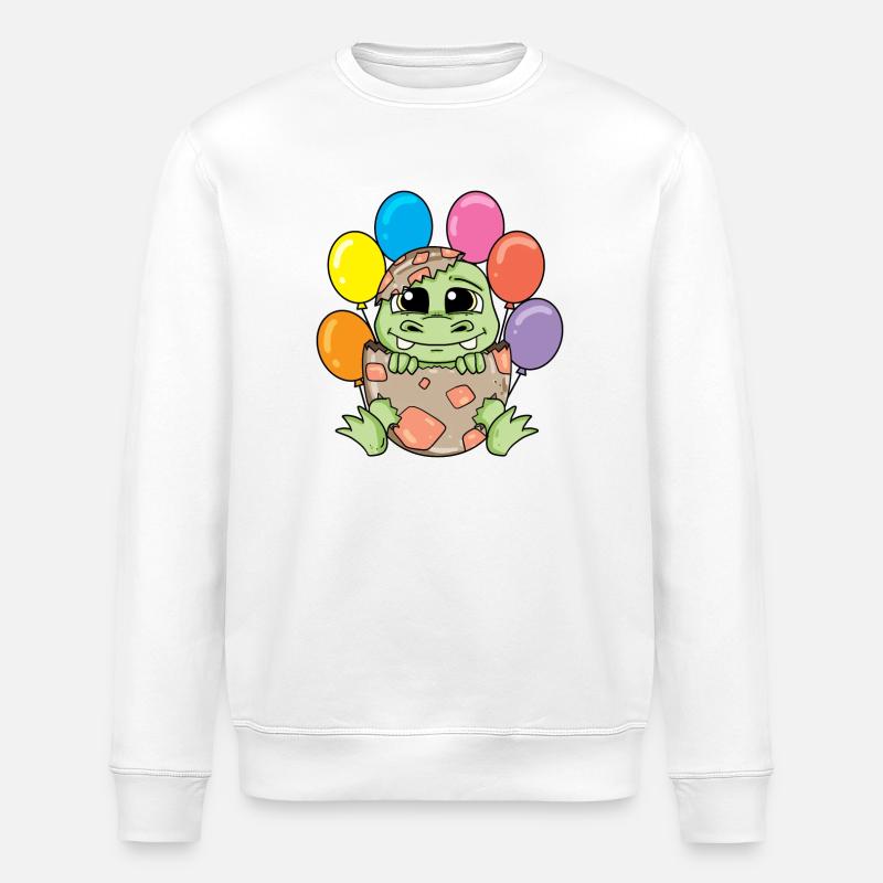 Dino - Stanley/Stella Unisex Bio-Sweatshirt ROLLER - Weiß