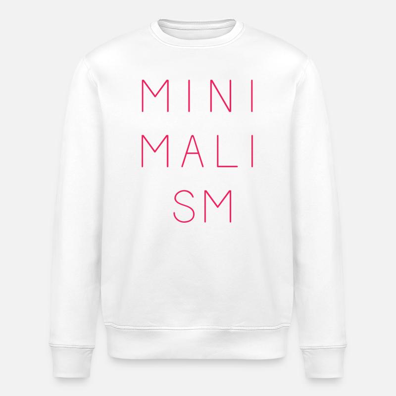 Minimalismus - Stanley/Stella Unisex Bio-Sweatshirt ROLLER - Weiß