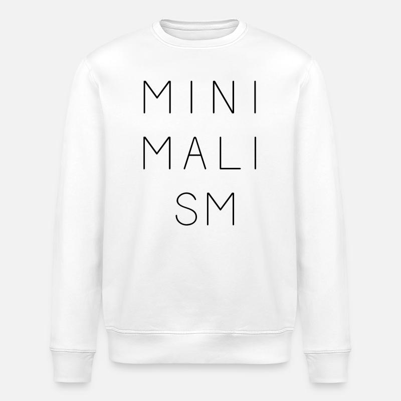 Minimalismus - Stanley/Stella Unisex Bio-Sweatshirt ROLLER - Weiß