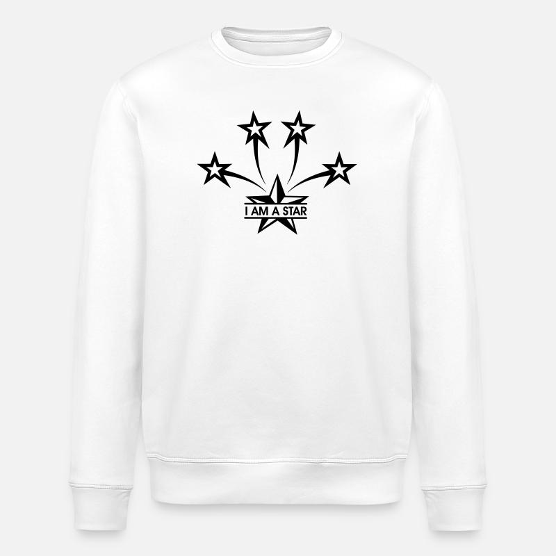 Je suis une star - Sweat bio ROLLER Stanley/Stella Unisexe - blanc