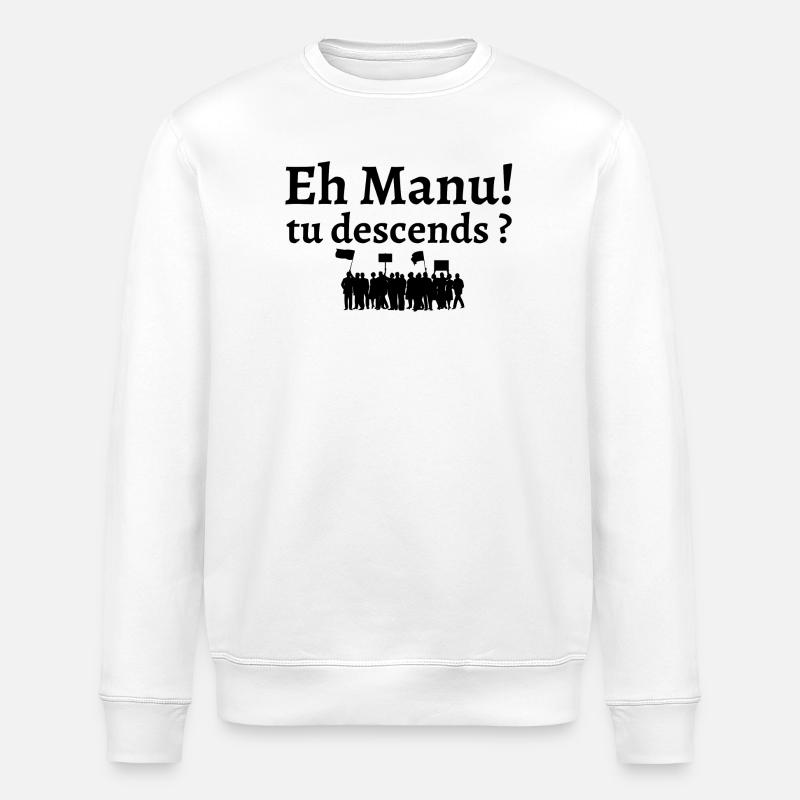 réforme des retraites, retraites, retraite - Sweat bio ROLLER Stanley/Stella Unisexe - blanc