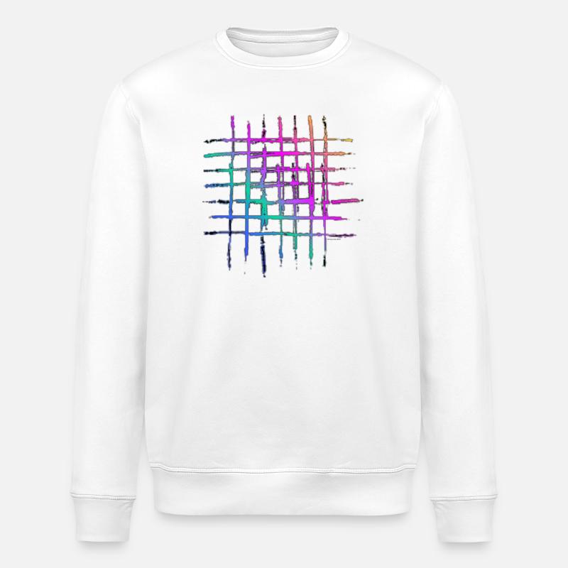 Ein Streifen - Stanley/Stella Unisex Bio-Sweatshirt ROLLER - Weiß