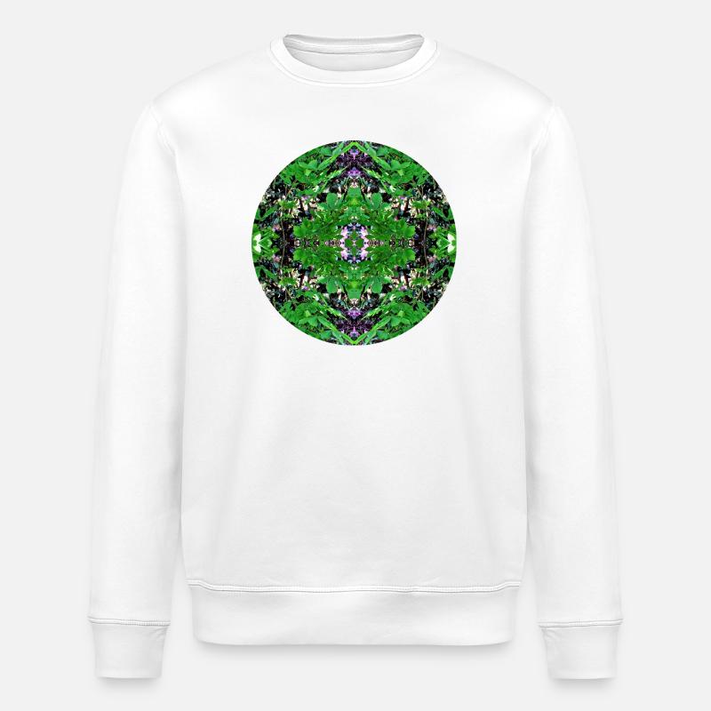 Nature Mandala Spring à Dennenlohe - Sweat bio ROLLER Stanley/Stella Unisexe - blanc