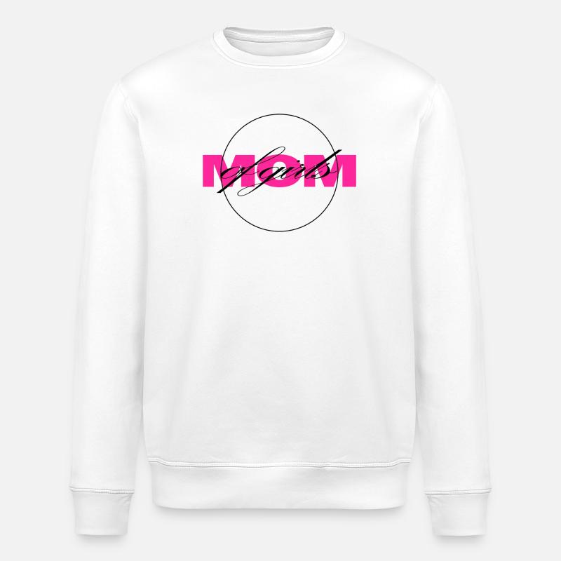 Moderne Neonbuchstaben mit Script Overlay - Stanley/Stella Unisex Bio-Sweatshirt ROLLER - Weiß