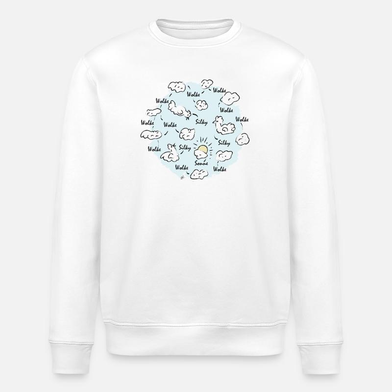 Nuage de soie - Sweat bio ROLLER Stanley/Stella Unisexe - blanc