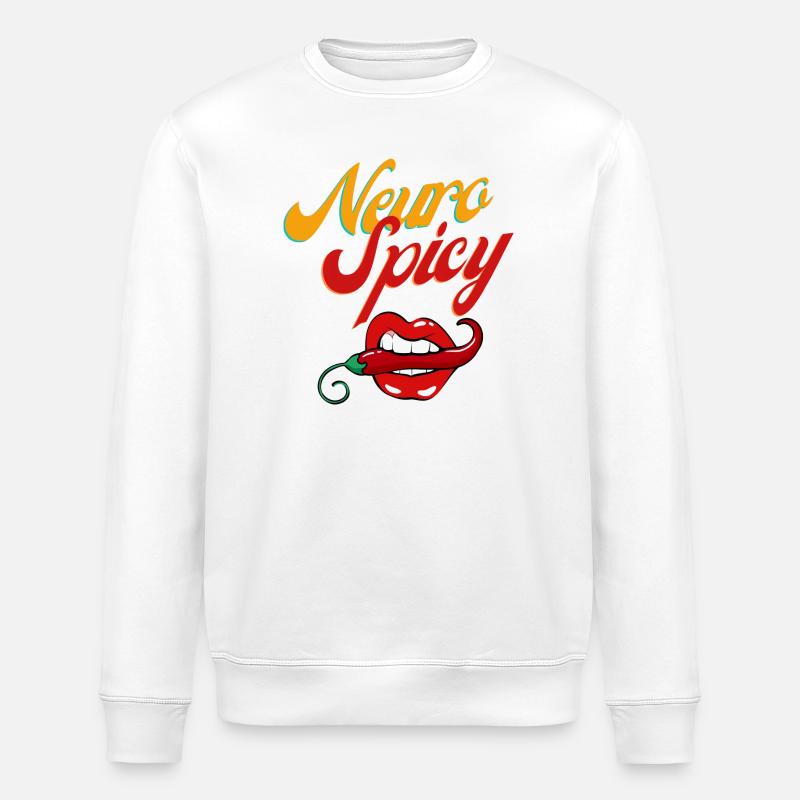 NeuroSpicy - Stanley/Stella Unisex Bio-Sweatshirt ROLLER - Weiß