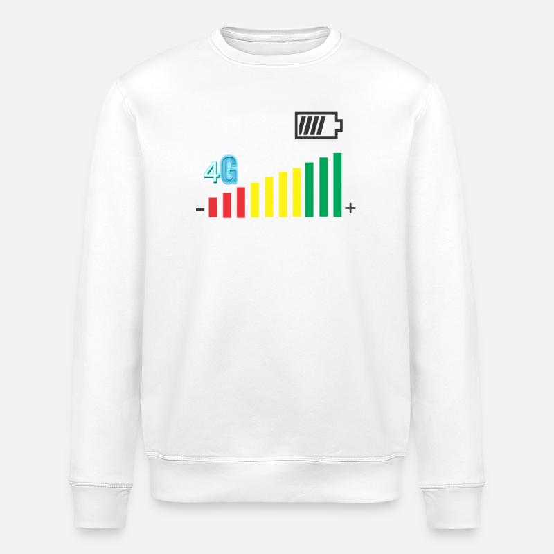 Deckungsgrad - Stanley/Stella Unisex Bio-Sweatshirt ROLLER - Weiß