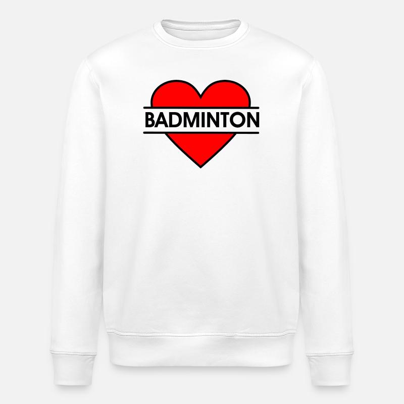 Badminton 35 - Stanley/Stella ROLLER Unisex Organic Sweatshirt - white