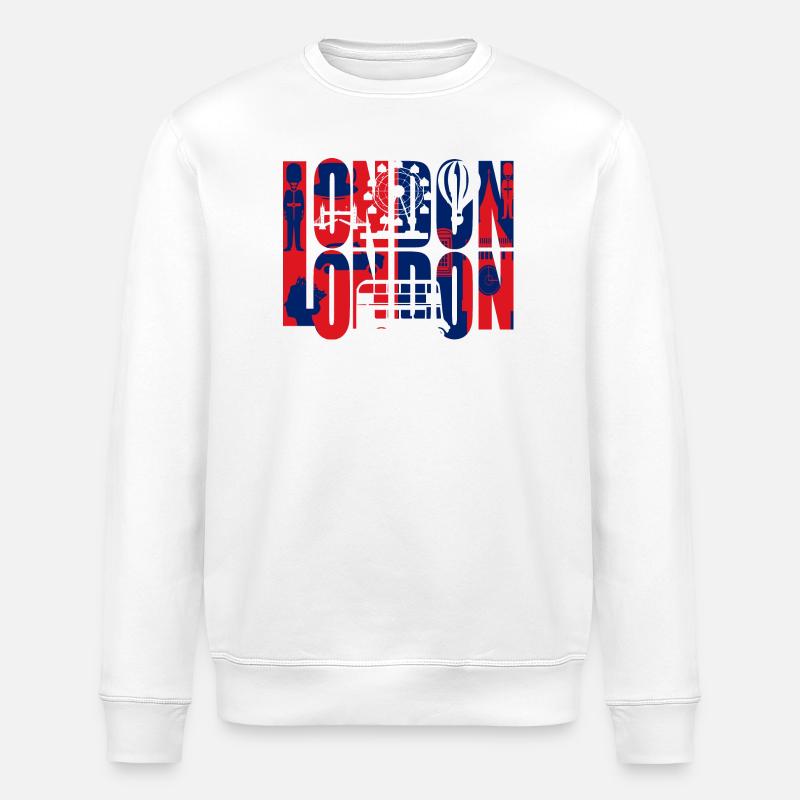 LONDON - Stanley/Stella ROLLER Unisex Organic Sweatshirt - white