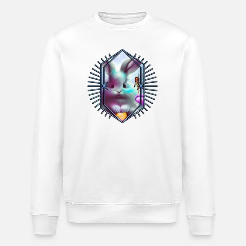 Niedlicher Osterhase - Stanley/Stella Unisex Bio-Sweatshirt ROLLER - Weiß