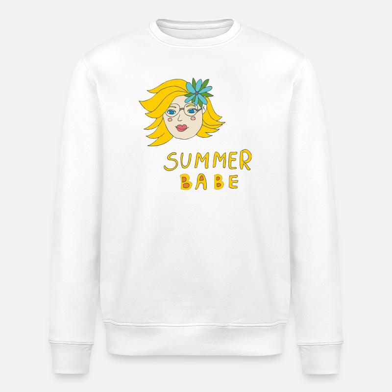 summer babe - Stanley/Stella Unisex Bio-Sweatshirt ROLLER - Weiß