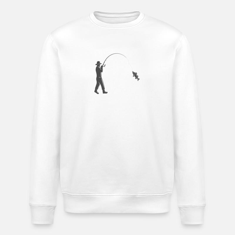 Zander Angler - Stanley/Stella Unisex Bio-Sweatshirt ROLLER - Weiß