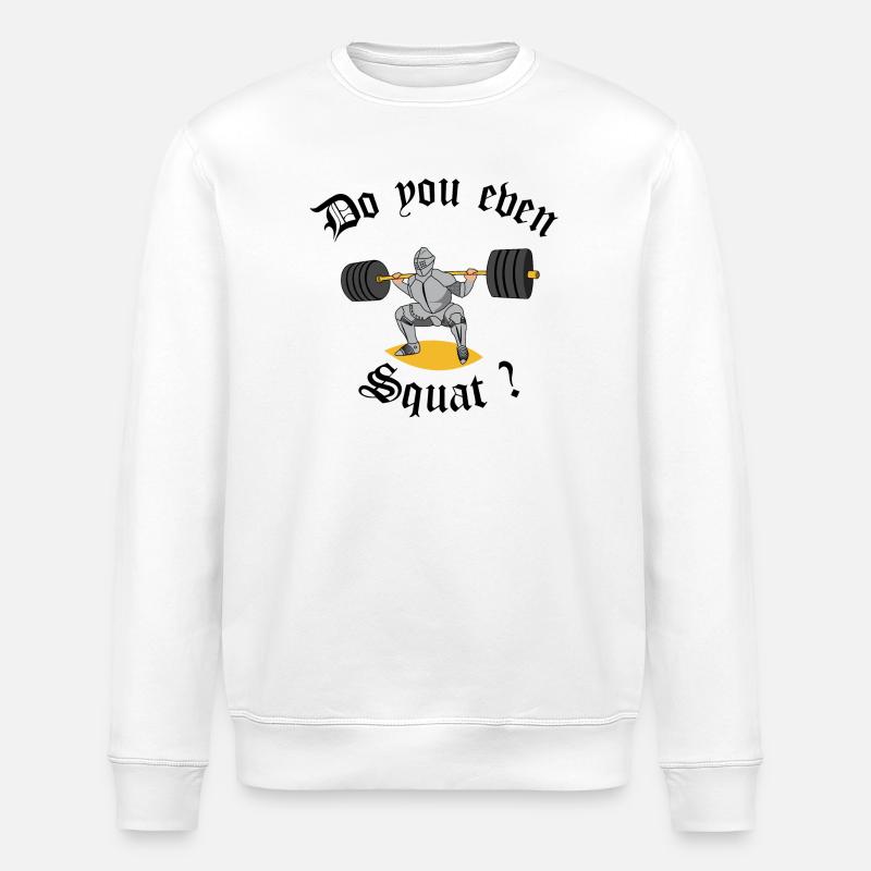 Ritter-Gewichtheber - Stanley/Stella Unisex Bio-Sweatshirt ROLLER - Weiß