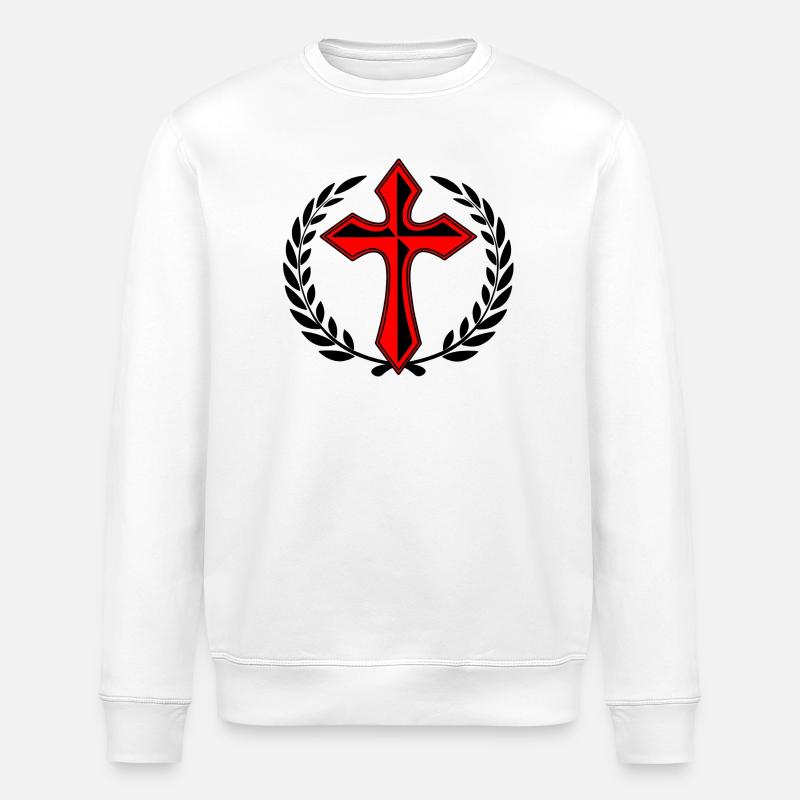 avec couronne de laurier - Sweat bio ROLLER Stanley/Stella Unisexe - blanc