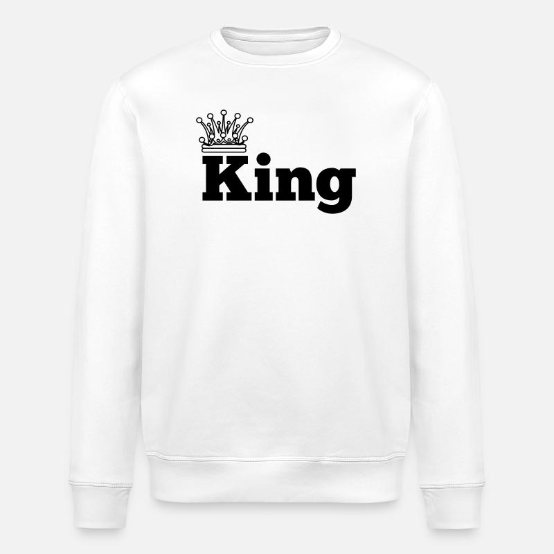 King 1 - Stanley/Stella ROLLER Unisex Organic Sweatshirt - white