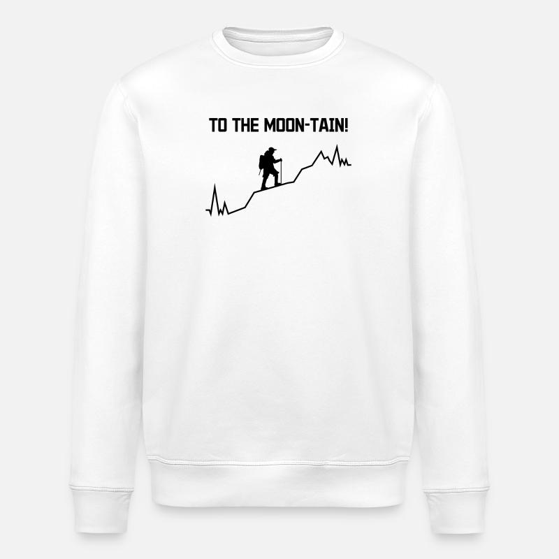 Bergwandern Natur Statement Wanderer Wandern - Stanley/Stella Unisex Bio-Sweatshirt ROLLER - Weiß