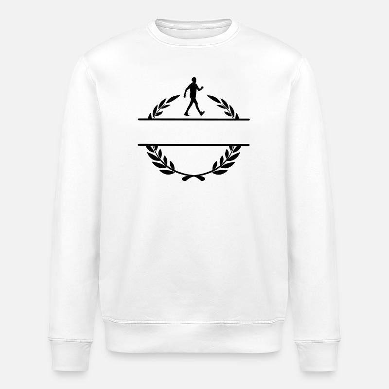 Marcheur en couronne de laurier - Sweat bio ROLLER Stanley/Stella Unisexe - blanc